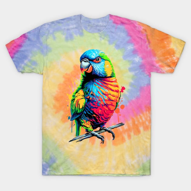 Rainbow lorikeet Parrot T-Shirt by BigWildKiwi